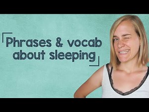 German Lesson (48) - Sleeping: Vocab, Phrases and Listening Comprehension - A2-B2