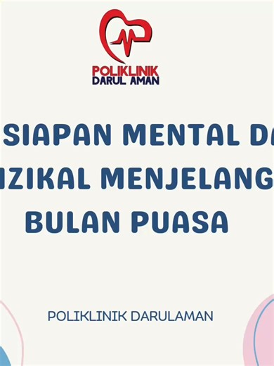 Persiapan Mental Dan Fizikal Menjelang Bulan Puasa #ramadhan #mentalhealth #pysical #educationalvideo #fypシ゚viral🖤tiktok