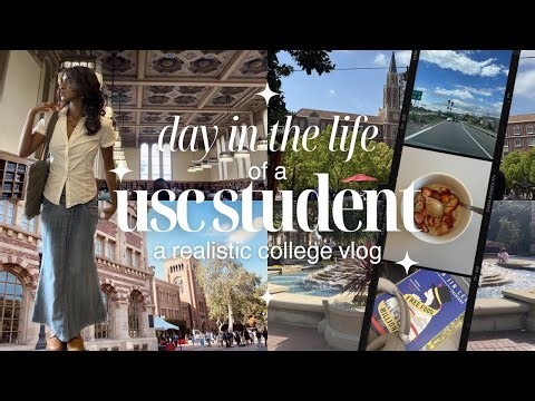 realistic day in the life of a usc student ❀ uni vlog ❀ romanticizing college ❀
