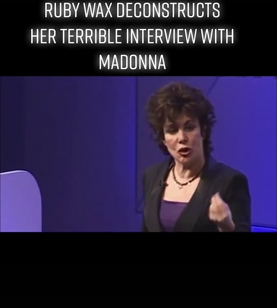 Ruby Wax Deconstructs Terrible Interview with Madonna