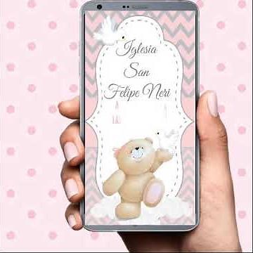 INVITACIONES PARA BAUTIZO DIGITALES