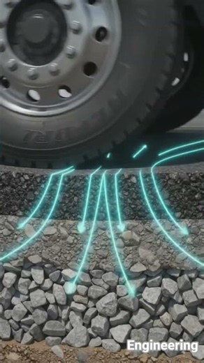 Axle load distribution in flixebal pavements. #civilengineering #engineering #viral #foryou