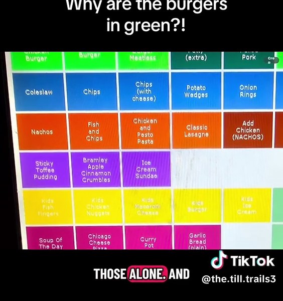 I have a special interest in till systems because of all the colours and the way the buttons look. When I go into places I explain my interest and ask the staff if they can take a picture of their colourful till layouts. I am reviewing the mains screen on the till at Hampton By Hilton from May 2026. (Picture kindly sent by a TikTok viewer) #CashRegister #Till #POS #ButtonLayout #HamptonByHilton