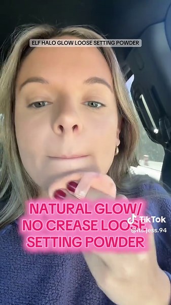 Low quality video on the go, high quality product👏🏼 I use the @elfcosmetics halo glow loose powder everyday to set my foundation! Gives me such a natural glowy & creaseless finish🤍 Grab yours in the orange cart below! #elfhaloglow #settingpowder #makeuptok #elfmakeup