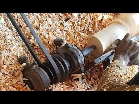 Wood Turning Live 🔴 | Step-by-Step Woodworking Tutorial | CNC Design Machine