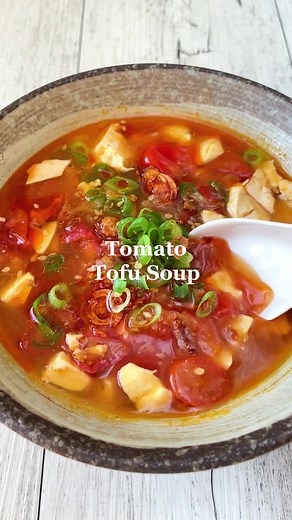 Delicious Tomato Tofu Soup Recipe - Vegan & Asian Inspired