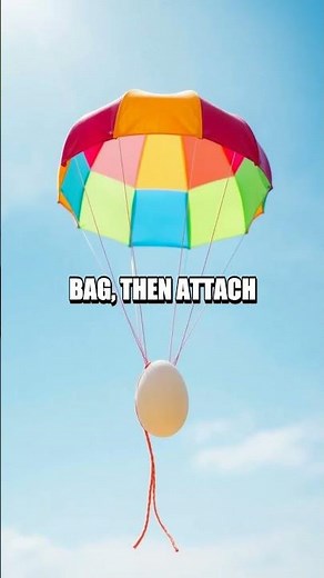 DIY Egg Drop Parachute Experiment