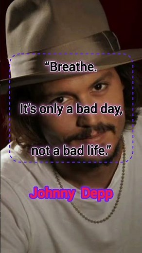 Golden words of Johnny Depp