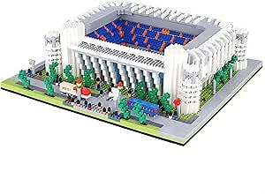 Madrid Style Soccer Stadium Model Micro Mini Diamond Block Kit for Adult Assemble Football Field Brick Set Puzzle Toy