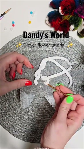 Pebble flower #crochet #crochetplushie #shorts #dandysworld #fanart #tutorial #roblox #pebble #diy