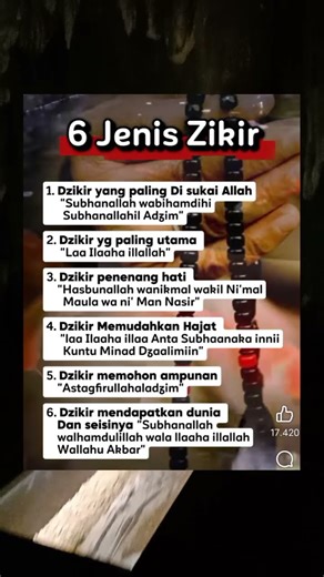 6 Types of Dhikr
