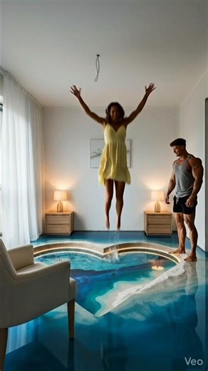 This Couple Found a Heart-Shaped Infinity Pool Floor 😍💙