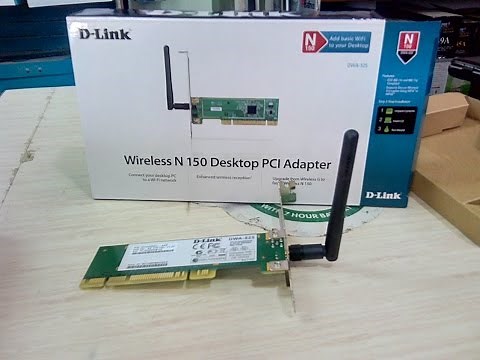 Unboxing Desktop Wi-fi Adapter (D-Link DWA-525 Wireless N 150)