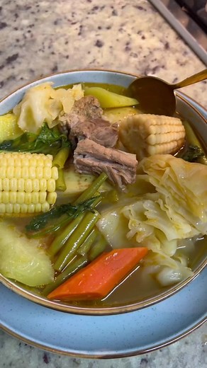 CAZUELA, COCIDO O CALDO DE RES? DE CUALQUIER MANERA, UN CALDITO DELICIOSO🤤 ingredientes 6 porciones aproximadamente: 1.200 kg. pecho de res 500 gr. hueso blanco (también puedes sustituir el pecho y el hueso por por 1 1/2 kg. de chambarete) 1/2 cebolla 5 ajos 1/2 cda. pimienta entera 6 hojas de laurel 1 chile poblano 2 tomates 4 litros de agua 2 elotes 4 zanahorias 2 papas 1 chayote 150 gr. de ejote 1/2 repollo 2 calabazas sal al gusto procedimiento: comienza agregando en una olla grande: la car
