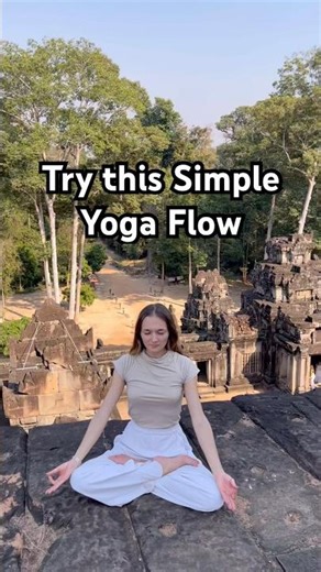 Try this Simple Yoga Flow 🔥 #yoga #motivation #tutorial #girl #music #nature #viral #trending #fy