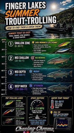 Summer Finger Lakes Trolling Tips That Catch More Trout 🎣