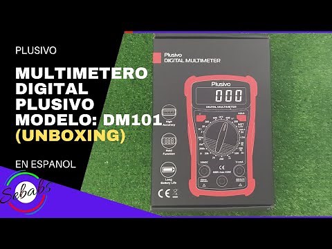 Multimetro Digital Marca Plusivo Modelo DM101. UNBOXING/REVIEW