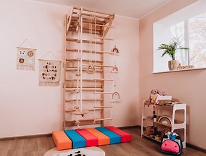 Swedish Ladder for Kids With Soft Play Blocks, Montessori Indoor Climbing Set, Wooden Wall-mounted Gym for Toddlers and Kids, Climbing Toys - Etsy