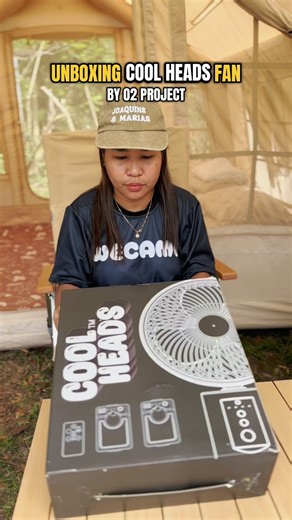 Joaquins & Marias on Instagram: "Unboxing our Cool Heads Fan by O2 Project #camping #campingphilippines #joaquinsandmarias #o2project"