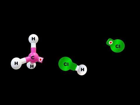 Animation Chlorination of methane