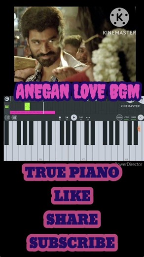 Anegan Love Theme Piano ❤️ | Harris Jayaraj | TRUE PIANO #truepiano #harrisjayaraj #dhanush #shorts