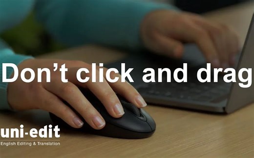 专业作家快速选择文字段落 | 键盘快捷键