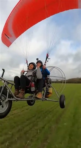 From Ground to Sky ✈️ First Tandem Paramotor Flight