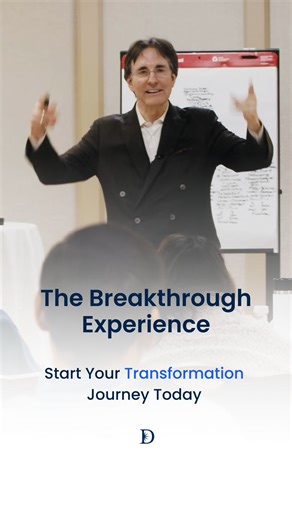 The Breakthrough Experience is an incredible opportunity to transform your life. If you’re ready to: ✔️Redefine Your Past Dissolve your emotional baggage and limiting beliefs by learning transformative tools to reframe your perspective and rewire your brain. ✔️Clarify Your Present Understand yourself and take command of your life as you define your inspired vision, mission, and purpose. ✔️Claim Your Future Leave the seminar with the tools you need to materialize your dreams and step up to the ne