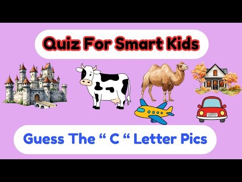 “ABC Learning Game! Can You Guess the C-Words? | Fun Alphabet Quiz for Kids”