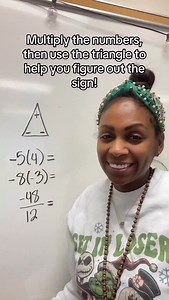 10K views · 5.5K reactions | Works with multiplying and dividing positive and negative numbers! I’ve also seen a tic tac toe board to help! #mathteacher #math #mathtime #mathtips | Deidre Denise Kelly | Facebook