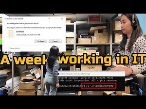 A Week working in IT (File cleanup issues, onboarding) new year slow start