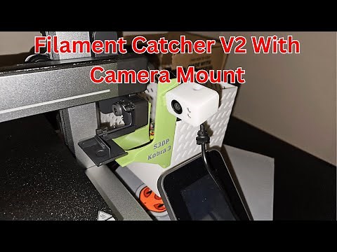 Anycubic Kobra 3 Filament Poop Catcher Version 2 | With Camera Mount