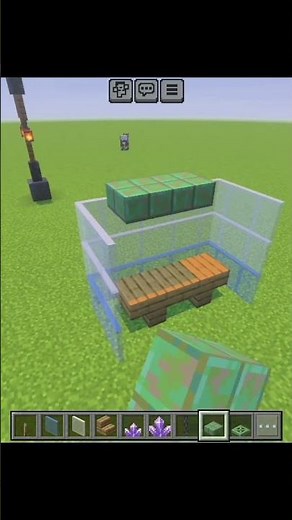 How to build Bus Stop in Minecraft #shorts