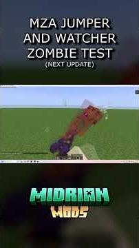 Midrian Zombie Apocalypse - Zombie Test #minecraft #minecraftmods #mza #fabric