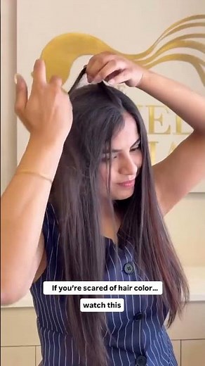 Chocolate Brown Clip In Hair Streaks | Easy Hair Highlights Without Coloring | Brown Hair Highlights