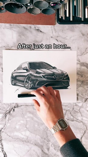 Learn How to Draw a Mercedes Car: Easy Step-by-Step Tutorial