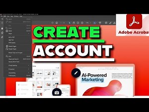 How to Create Adobe Acrobat Account 2025?
