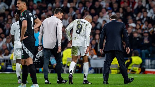 Real Madrid's Mbappé limps off with ankle injury in loss