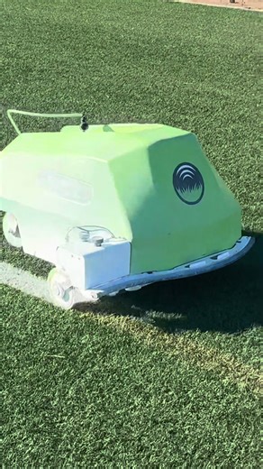 Robotic line marking in action ⚡️ #linemarking #robotics #robot #turftank