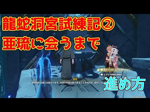 【原神】龍蛇洞宮試練記②淵上接触～亜琉接触まで【攻略解説】【ゆっくり実況】淵下宮,ギミック,謎解き,ルート,アビサルヴィシャップの群れ,ドラゴエアのニセヒレ,申鶴
