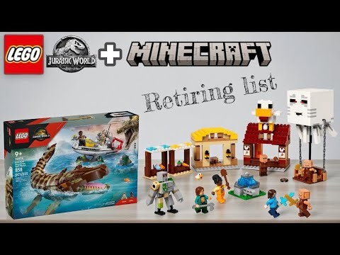Every Jurassic World and Minecraft set retiring in 2026