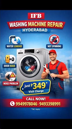 IFB Washing Machine Repair in Hyderabad | Fast & Professional Service #ifbwashingmachinerepair #ifb