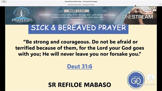 Let's prayer together. Please share this livestream with your family and friends. Join us on our platforms: https://linktr.ee/virtualprayerat5 - Live via https://onestream.live#onestreamlive #prayer@5,#virtualprayerministry,#sda | Virtual Prayer Ministry