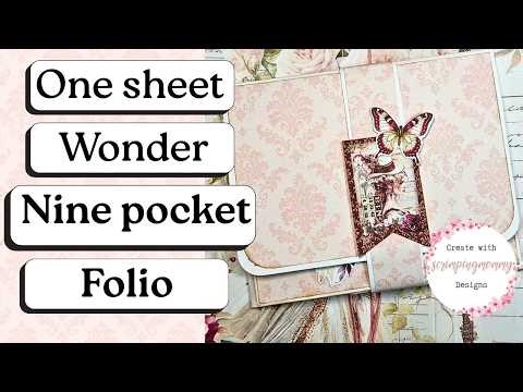 One sheet wonder nine pocket folio tutorial