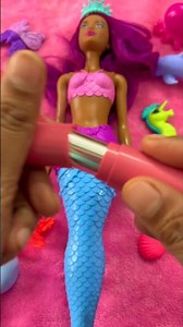 Barbie applying Lipstick 💄|| Satisfying ASMR Sound #shorts #barbie #asmr #makeup #doll