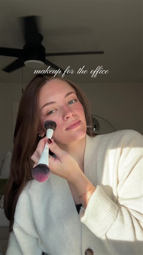 Office glam!!!! Has anyone else tried the @Haus Labs powder highlighters?! They’re SO glowy 🌟🤤 @loréal paris usa @Biore Skincare @REFY @Iconic London #makeup #makeuptutorial #glowymakeup #natural #glow