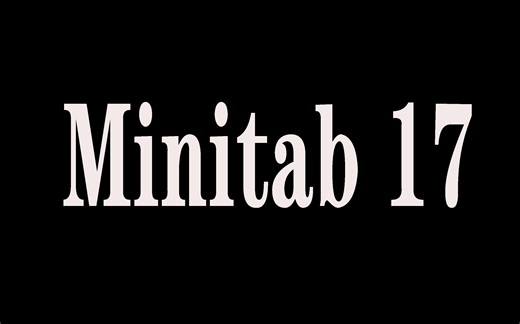Minitab17软件安装教程及下载