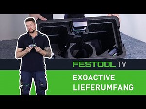 Lieferumfang des ExoActive (Festool TV Folge 275)