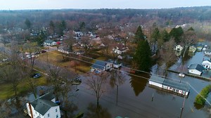 Hurricane Damage Storm Residential Flooding Stock Footage SBV-323670157 - Storyblocks