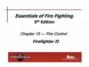 Essentials of Fire Fighting, 5th Edition - SlideServe